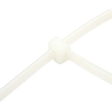 Хомут-стяжка кабельная нейлоновая 250x3,6 мм, белая, (100 шт/уп) REXANT 