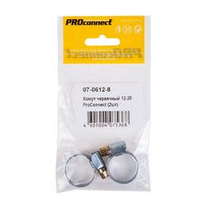 Хомут червячный 12-20-0,7 мм, (упак. 2 шт)  PROconnect 