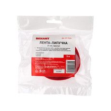 Лента-липучка многоразовая 5 м х 20 мм, красная (1 шт.) REXANT