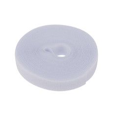 Лента-липучка многоразовая 5 м х 20 мм, белая (1 шт.) REXANT