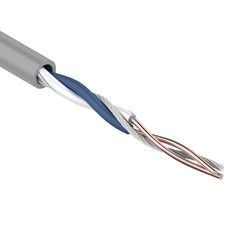 REXANT Кабель витая пара U/UTP, категория 5e, PVC, 1PR, 24AWG, внутренний, серый, 305 м