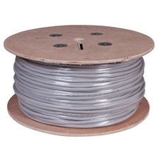 REXANT Кабель витая пара U/UTP, категория 5, PVC, 16PR, 24AWG, внутренний, серый, 305 м
