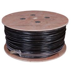 REXANT Кабель витая пара U/UTP, категория 5, PE, 25PR, 24AWG, внешний, черный, 305 м