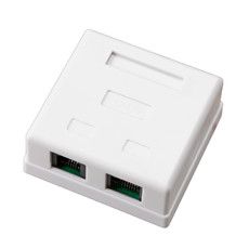 REXANT Розетка комбинированная внешняя, RJ-45(8P-8C) + RJ-11(6P-4C), UTP неэкранированная