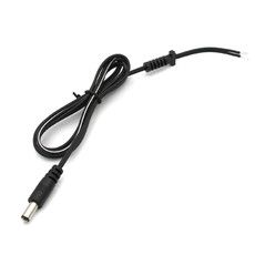 Разъем питания штекер 2.1х5.5x10 мм с проводом и манжетой 1 м REXANT