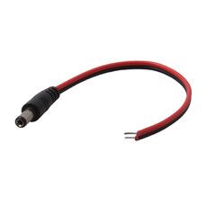 Разъем питания штекер 2.5х5.5x10 мм с проводом 20 см REXANT