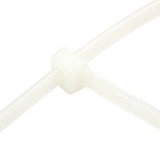 Хомут-стяжка нейлоновая REXANT 80x2,5 мм, белая, упаковка 25 шт.