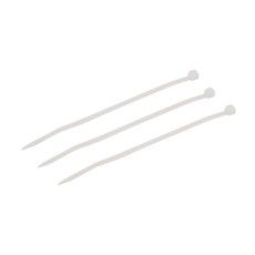 Хомут-стяжка нейлоновая REXANT 100x2,5 мм, белая, упаковка 25 шт.