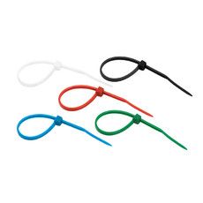 Хомут-стяжка нейлоновая REXANT 100x2,5 мм, цветная, упаковка 25 шт.