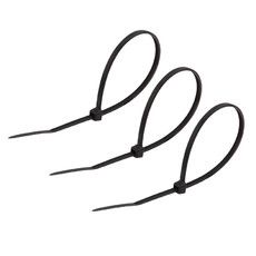 Хомут-стяжка нейлоновая REXANT 150x2,5 мм, черная, упаковка 25 шт.