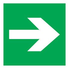 Наклейка эвакуационный знак 