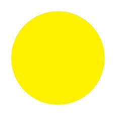 Наклейка информационный знак «Желтый круг» d - 150 мм REXANT