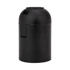 Патрон пластиковый термостойкий подвесной Е27, черный REXANT