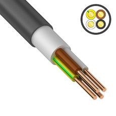 Кабель силовой медный ВВГнг(А) 4х2,5 мм² 100 м, ГОСТ 31996-2012, ТУ 3520-015-38229892-2015