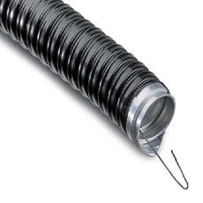 Металлорукав в ПВХ изоляции МРПИнг-32 (бухта 20 м/уп.) с зондом, черный REXANT 