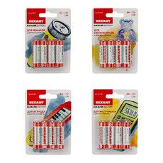 Алкалиновая батарейка AA/LR6 1,5 V 4 шт. блистер REXANT