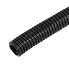 Труба автомобильная гофрированная ПП, Ø28,3 мм, разрезная, бухта 25 м/уп.