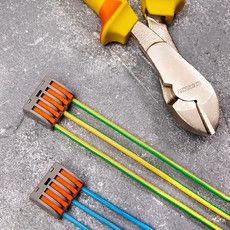 Универсальная клемма СМК 222-415, 5-проводная серая 0,08-2,5/4 мм² (блистер 10 шт./уп.) REXANT