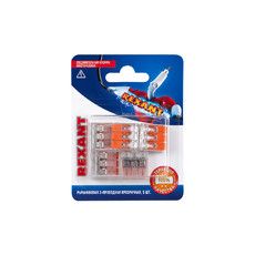 Универсальная компактная клемма СМК 221-413, 3-проводная до 4,0 мм² (блистер 5 шт./уп.) REXANT