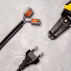 Универсальная клемма СМК 222-412, 2-проводная серая 0,08-2,5/4 мм², (5шт.) (пакет) PROconnect