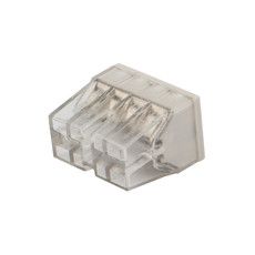Экспресс-клемма с пастой REXANT СМК 2273-248, 8-проводная 0.5-2.5 мм², прозрачная, блистер (6 шт./уп.)