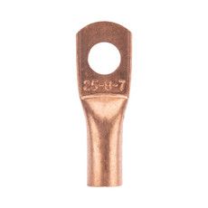 Наконечник медный ТМ 25-8-7 (25мм² - Ø8мм) (в упак. 100 шт.) REXANT