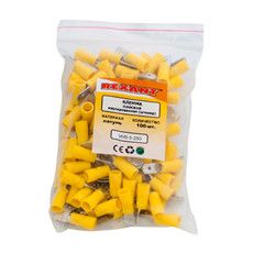 Клемма плоская изолированная РПи-п 6.0-(6.3)/РпИп 5-6-0,8 штекер 6.3 мм 4-6 мм² желтая REXANT