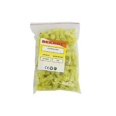 Клемма плоская полностью изолированная в нейлоне РПи-м(н) 6.0-(6.3)/РпИм-н 6-7-0,8 гнездо 6.6 мм, 4-6 мм², желтый REXANT