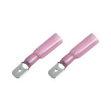 Клемма плоская изолированная термоусаживаемая РПи-п-т 1.5-(6.3)/РпИп-т 1,25-7-0,8 штекер 6.35 мм 0.5-1.5 мм² красный   REXANT