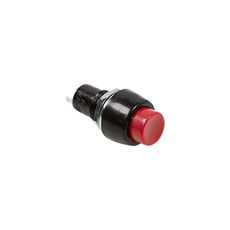 Выключатель-кнопка 250V 2А (2с) OFF-(ON) Б/Фикс красная Micro (PBS-20В) REXANT