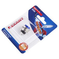 Выключатель-кнопка  металл 220V 2А (2с) (ON)-OFF  Ø16.2  синяя  (RWD-306)  REXANT (в упак. 1шт.)
