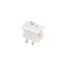 Выключатель клавишный 250V 3А (2с) ON-OFF белый Micro (RWB-101) REXANT