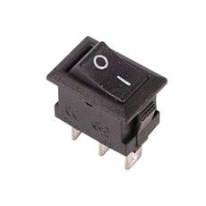 Переключатель клавишный 250V 3А (3с) ON-ON черный Micro (RWB-102) REXANT