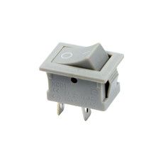 Выключатель клавишный 250V 6А (2с) ON-OFF серый Mini (RWB-201, SC-768) REXANT