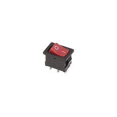 Переключатель клавишный 250V 6А (3с) ON-ON красный Mini (RWB-202, SC-768) REXANT