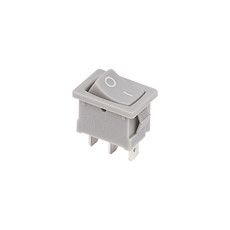 Переключатель клавишный 250V 6А (3с) ON-ON серый Mini (RWB-202, SC-768) REXANT