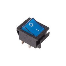 Выключатель клавишный 250V 16А (4с) ON-OFF синий с подсветкой (RWB-502, SC-767, IRS-201-1) REXANT