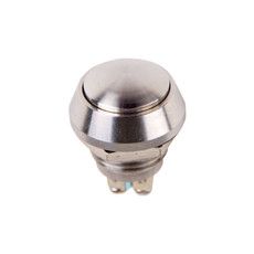 Кнопка антивандальная Ø12 Б/Фикс (2с винт) OFF-(ON) сфера (A12-A3) REXANT