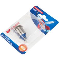 Кнопка  антивандальная Ø22 250В Б/Фикс (6с) (ON)-OFF/(OFF)-ON подсв/синяя  REXANT	