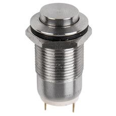 Кнопка антивандальная Ø12 Фикс (2с) OFF-ON выпуклая (A12-B2) REXANT