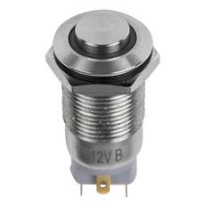 Кнопка антивандальная Ø12 12В Б/Фикс (4с) OFF-(ON) красная (A-12-C2) REXANT