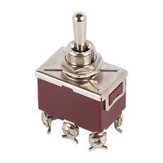 Тумблер 250V 15А (6c) (ON)-OFF-(ON) двухполюсный  (KN-223)  REXANT