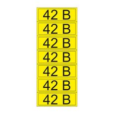 Наклейка знак электробезопасности «42 В» 35х100 мм REXANT (7 шт на листе)
