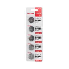 Литиевые батарейки CR2025 5 шт. 3 V 160 mAh блистер