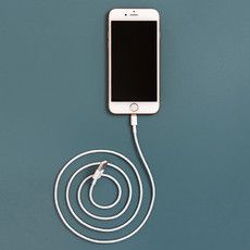 USB-Lightning кабель для iPhone/PVC/white/1m/REXANT/ ОРИГИНАЛ (чип MFI)
