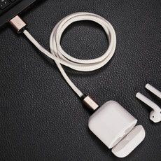 USB-Lightning кабель для iPhone/leather/white/1m/REXANT