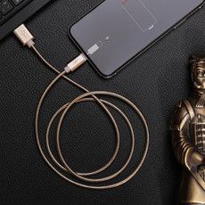USB-Lightning кабель для iPhone/metall/gold/1m/REXANT