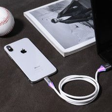 USB-Lightning кабель для iPhone/PVC/soft touch/white/1m/REXANT