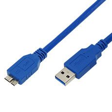 Кабель micro USB-A 3.0 штекер - USB 3.0 штекер, длина 3 метра, синий (PE пакет) REXANT