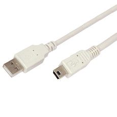 Кабель USB (шт. mini USB - шт. USB A) 3 метра, серый REXANT
